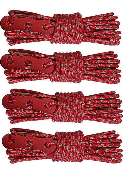 4 Adet Açık Guy Hatları Sırt Çantasıyla Seyahat Kamp Halat Kordon Tarp Kamp Çadırı Kabloları Kırmızı (Yurt Dışından) fırsatları