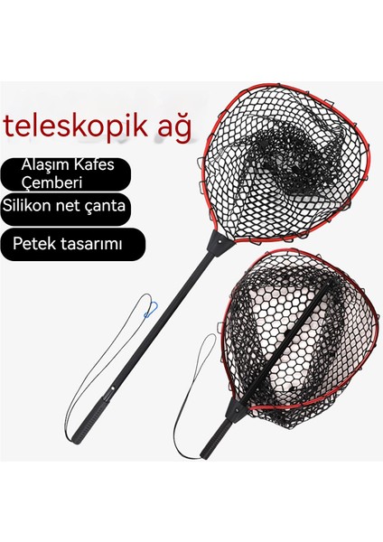 HH-2001. Taşımak Için Süper Uygun 56CM Alüminyum Alaşımlı Kopyalama Ağı Süper Sert Balık Ağı (Yurt Dışından)