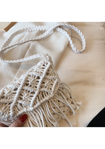 Bayan Moda Dokuma Çanta, Bohem Tarzı Omuz Çapraz Askılı Çanta (Yurt Dışından)