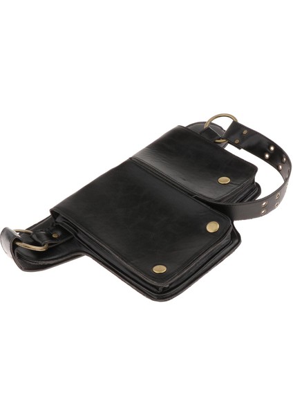 Pu Bel Çantası Fannypack Çanta Vintage Stil Ortaçağ Bel (Yurt Dışından)