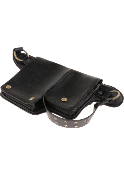Pu Bel Çantası Fannypack Çanta Vintage Stil Ortaçağ Bel (Yurt Dışından) modelleri