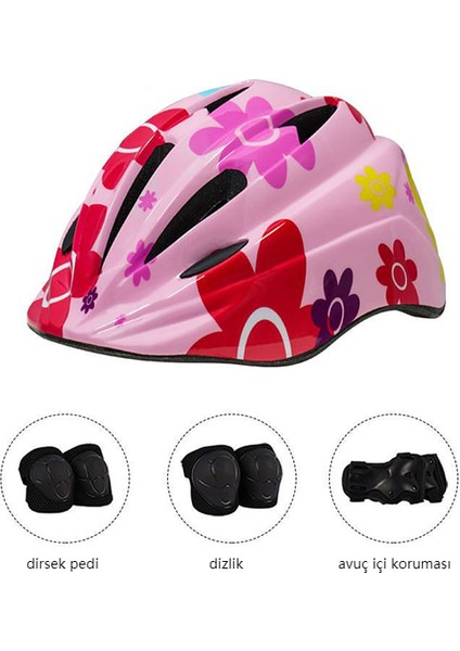 Çocuk Bisiklet Kask Koruyucu Seti (Yurt Dışından)