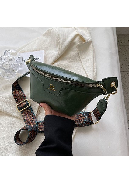 Moda Kadınlar Göğüs Çantası Katı Deri Çapraz Kanatlı Çantalar Lüks Tasarımcı Kadınlar Için Göğüs Çantaları Kadın Çanta Bel Kemeri Çanta (Yurt Dışından)