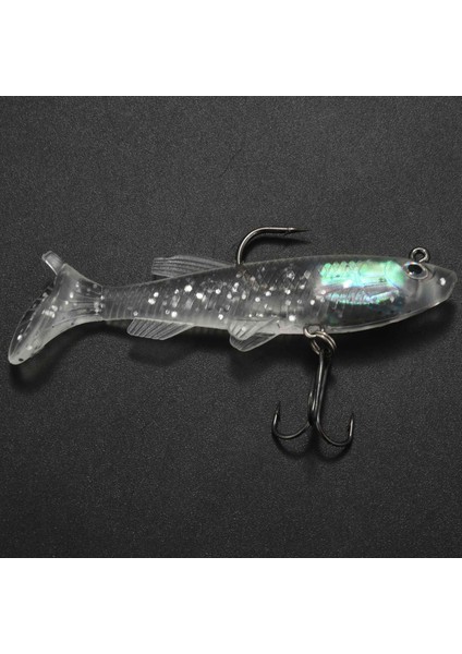 Adet Gelmesi 8 cm 14G Yumuşak Yem Kurşun Kafa Deniz Balık Lures Olta Takımı Keskin Tiz Kanca T Kuyruk (Yurt Dışından)