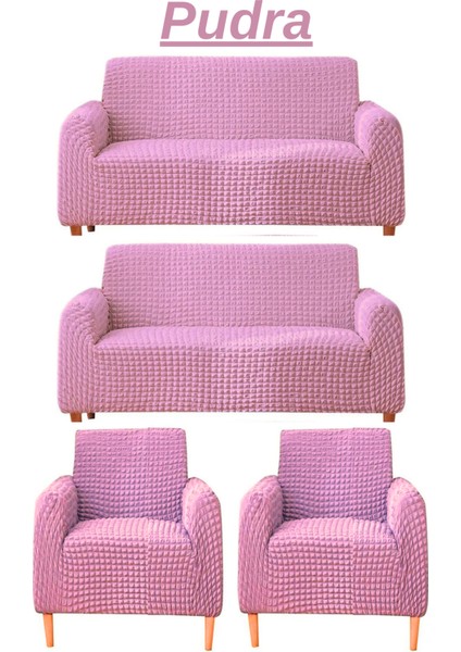 3+3+1+1 Bürümcük Eteksiz, Lastikli, Esnek, Yıkanabilir Koltuk, Kanepe, Çekyat Takımı Örtüsü. Heytgah Koltuk Takımı Kılıfı