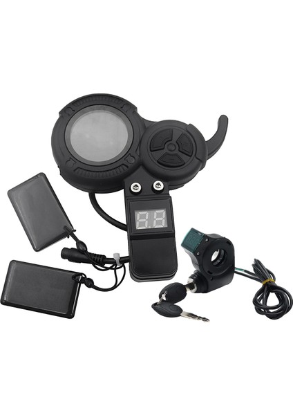 36V-60V E-Scooter LCD Ekran + Kontak Kilit Anahtarı Gaz Nfc Kartı Vsett 8 8+ 9 9+ Için Sıfır 8 9 10 8x 10X Z8 Pro (Yurt Dışından)