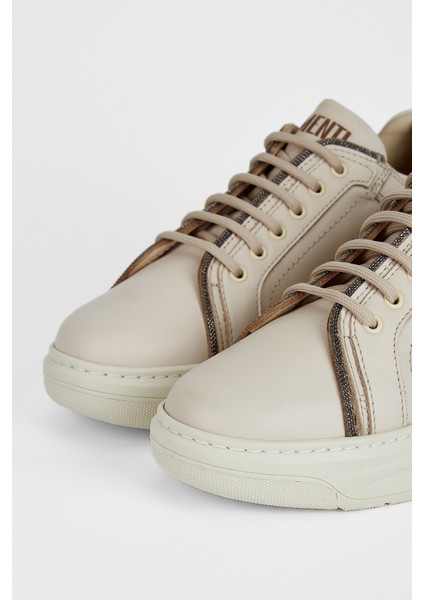 Kadın Bej Hakiki Deri Sneakers & Spor Ayakkabı 775 1732 Bn Ayk SK23/24 modelleri