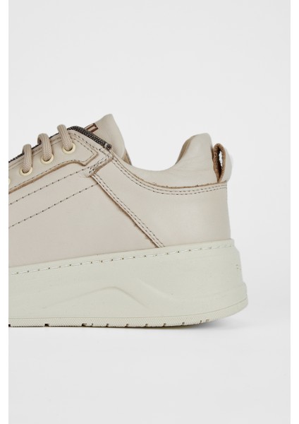 Kadın Bej Hakiki Deri Sneakers & Spor Ayakkabı 775 1732 Bn Ayk SK23/24 indirimleri