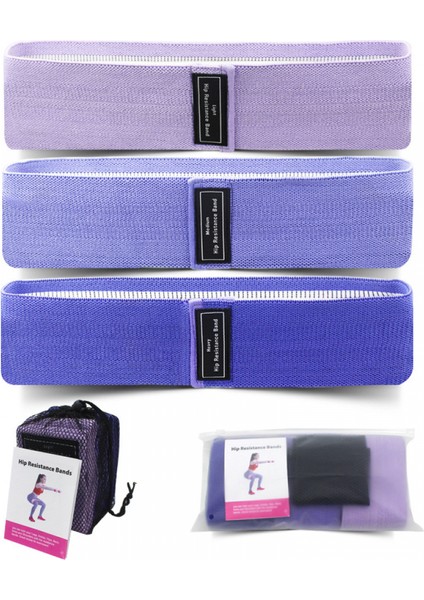Bacaklar ve Popo Için Direnç Bantları, Kumaş Egzersiz Döngü Bantları Yoga, Pilates, Rehabilitasyon ve Ev Egzersizi, Ganimet Için Güç Bantları (Yurt Dışından)
