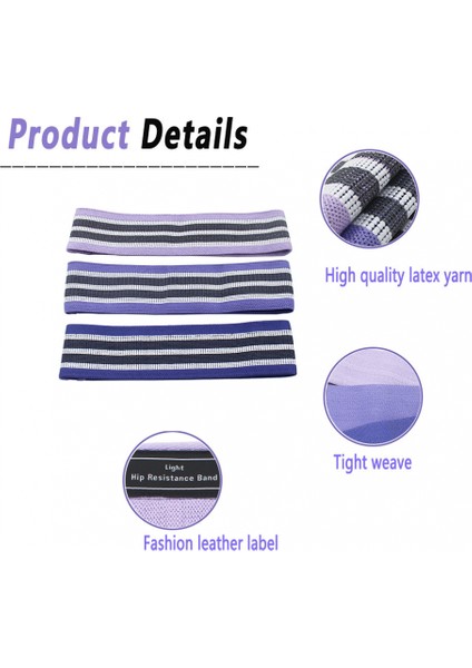 Bacaklar ve Popo Için Direnç Bantları, Kumaş Egzersiz Döngü Bantları Yoga, Pilates, Rehabilitasyon ve Ev Egzersizi, Ganimet Için Güç Bantları (Yurt Dışından) modelleri