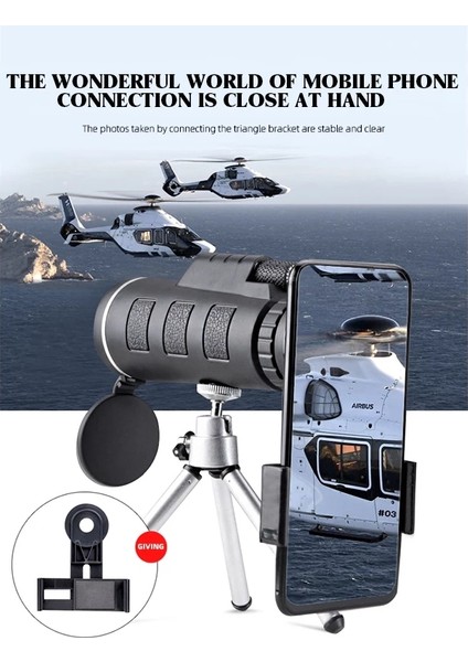 40X Kri Zoom Hd Şınilir Güçlü Dürün Uzun Mnzilli Profyonl Lkop Mokülr Pygl Düşük Gc Görüşü (Yurt Dışından)