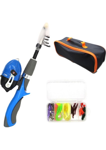 Teleskopik Olta ve Makara Combo Kitleri Çocuk Olta Mavi (Yurt Dışından) fiyatları