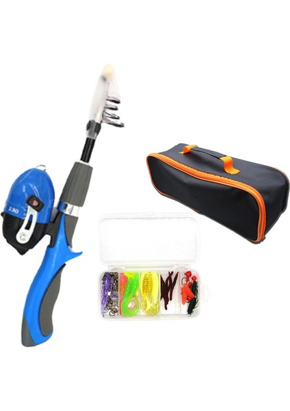 Teleskopik Olta ve Makara Combo Kitleri Çocuk Olta Mavi (Yurt Dışından) indirimleri