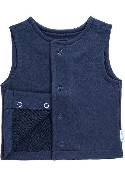 Organik Pamuk Yelek & Eşofman Altı Takım Lacivert modelleri