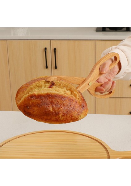 Barbekü Piş Için Ahşap Mutfak Maşası Isıya Dayanıklı Salata Sunucusu (Yurt Dışından)