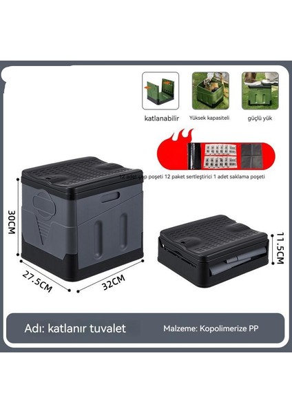 Açık Kamp Araba Katlanır Tuvalet (Yurt Dışından)