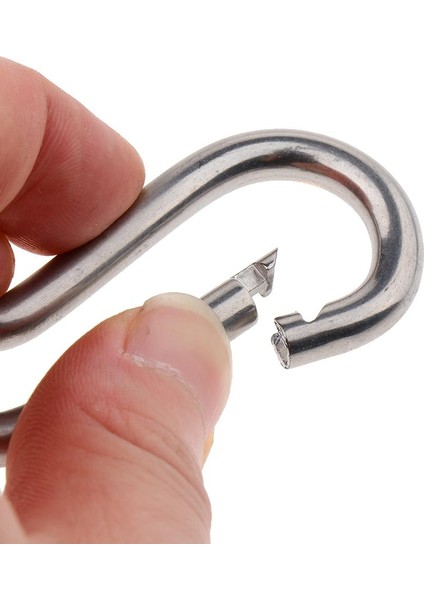 Paslanmaz Çelik Ik Karabina Kilitleme Yaylı M6 (Yurt Dışından) modelleri