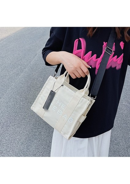Kanvas Öğrenci Crossbody Çanta Omuz Çantası (Yurt Dışından)