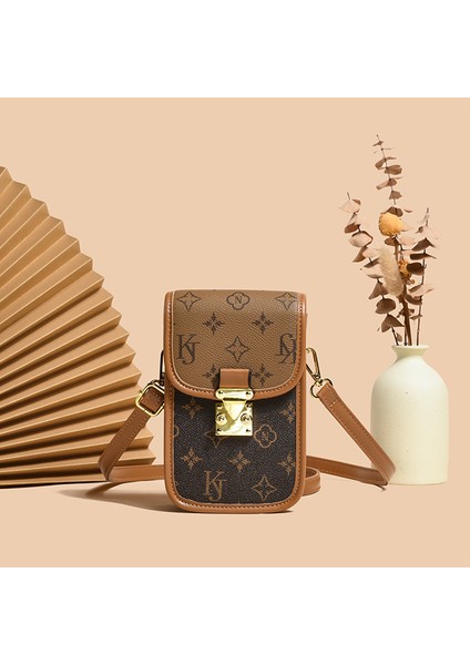 Baskılı Çapraz Askılı Mini Telefon Çantası (Yurt Dışından)