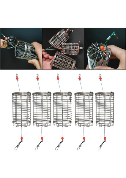 Pas Önleyici Balıkçılık Besleyici Kafes Atıcı Snaps Aksesuarları M (Yurt Dışından) modelleri