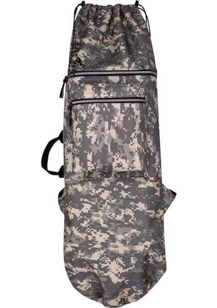 Kaykay Sırt Çantası Kaykay Çantası Adam Oxford Kılıfı Taşınabilir Skiboard Gri 84CMX32CM (Yurt Dışından)