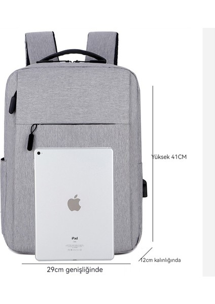 2023 Sırt Çantası Erkek Rahat USB Şarj Spor Sırt Çantası Iş Banliyö Bilgisayar Çantası Seyahat Okul Çantası Sırt Çantası (Yurt Dışından) modelleri