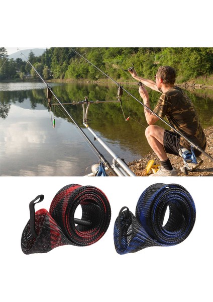 8 Adet Olta Kol Çorap, Olta Örtüsü Ölçeklenebilir Örgülü Örgü Çubuk Kol Balıkçılık Araçları Aksesuarları Kordon ile (Yurt Dışından) indirimleri
