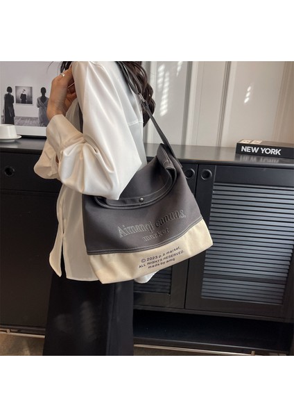 Tuval Çanta Kadın Omuz Çantası Crossbody Çanta Tott Çanta (Yurt Dışından) fiyatları