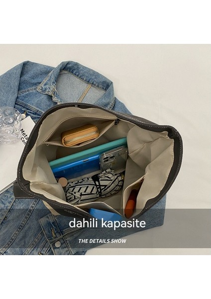 Tuval Çanta Kadın Omuz Çantası Crossbody Çanta Tott Çanta (Yurt Dışından) fırsatları