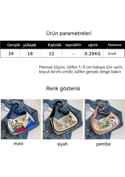 Kanvas Çanta Karikatür Çanta Omuz Çantası Çanta (Yurt Dışından) modelleri