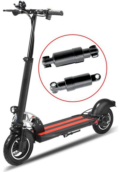 Çift 10 Inç Scooter Arka Amortisör Süspansiyonu Kugoo M4 Elektrikli Scooter Yayı Ribaund Sönümleme Parçaları Siyah (Yurt Dışından)