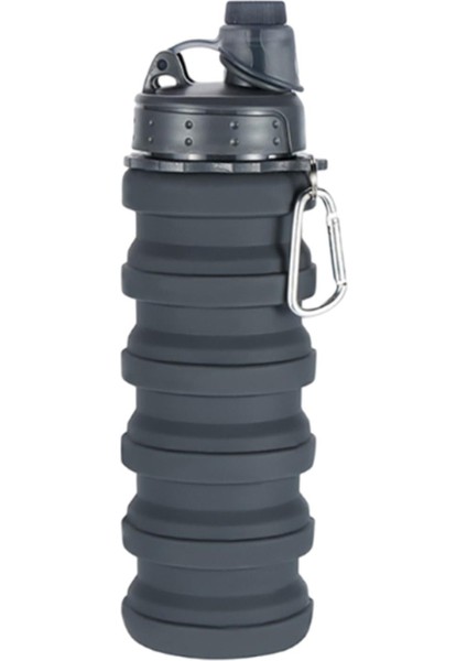 Dış Gri Için Katlanabilir Su Şişesi 500ML Içecek Şişesi 1 (Yurt Dışından) modelleri