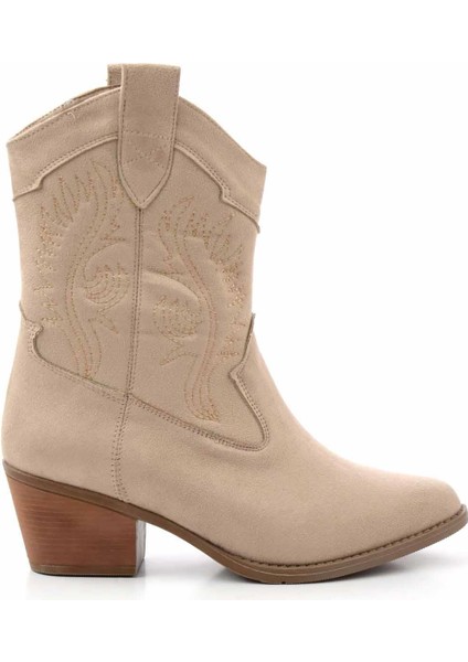 Bej Süet Kadın Bot & Bootie K02586888802
