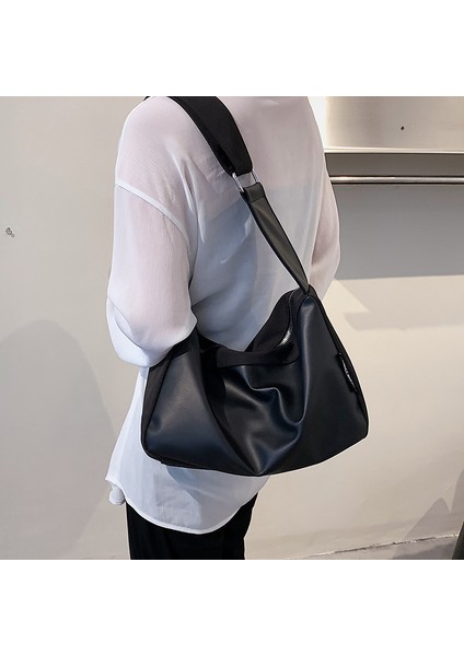 Çanta Kadın 2023 Yeni Rahat Kanvas Çanta Sanat Çanta Üniversite Öğrencisi Sınıf Çantası Renkli Tek Omuz Crossbody Çanta (Yurt Dışından)