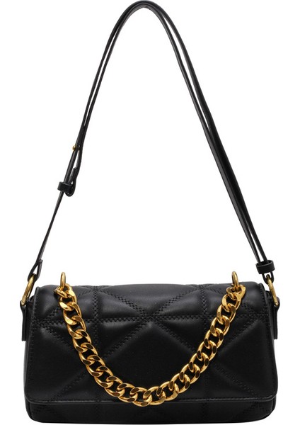 Fransız Zincir Küçük Kare Çanta, Kadın Omuz Crossbody Çanta (Yurt Dışından)