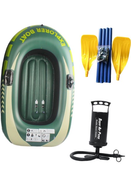 Açık Hava Rafting Seyahat Sahili Için Şişme Kayık Pvc Şişme Bot Bot 1 Kişi Kürek ile (Yurt Dışından)
