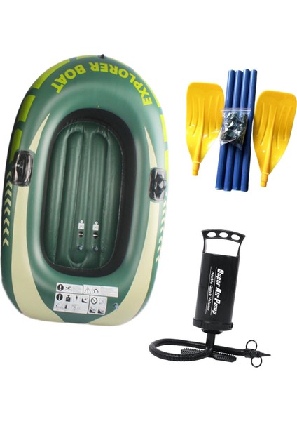 Açık Hava Rafting Seyahat Sahili Için Şişme Kayık Pvc Şişme Bot Bot 1 Kişi Kürek ile (Yurt Dışından)