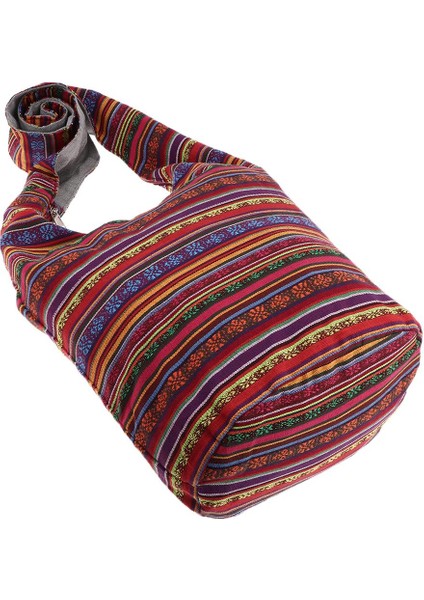Hippie Boho Crossbody Omuz Çantası Kırmızı 36CMX37CM (Yurt Dışından) indirimleri