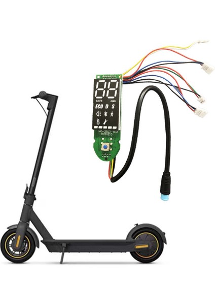 Ninebot Max G30 Bluetooth Kurulu Elektrikli Scooter Enstrüman Ekran Aksesuarları 4 Telli Çift Fren (Yurt Dışından)