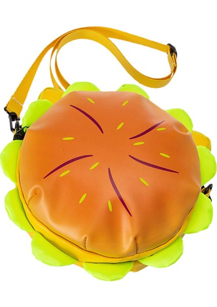 Cheeseburger Omuz Çantası Taşınabilir Gündelik Tote Plaj Hamburger Crossbody Çanta Sarı 20CMX20CMX7CM (Yurt Dışından) fırsatları