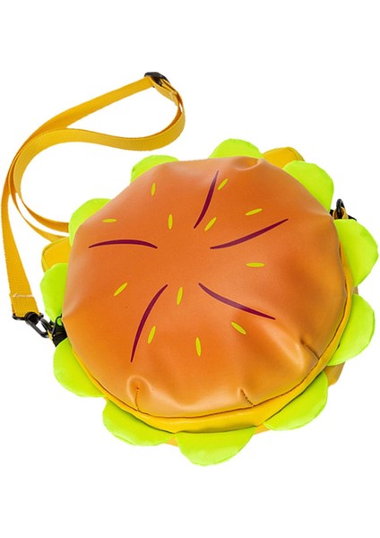 Cheeseburger Omuz Çantası Taşınabilir Gündelik Tote Plaj Hamburger Crossbody Çanta Sarı 20CMX20CMX7CM (Yurt Dışından) indirimleri