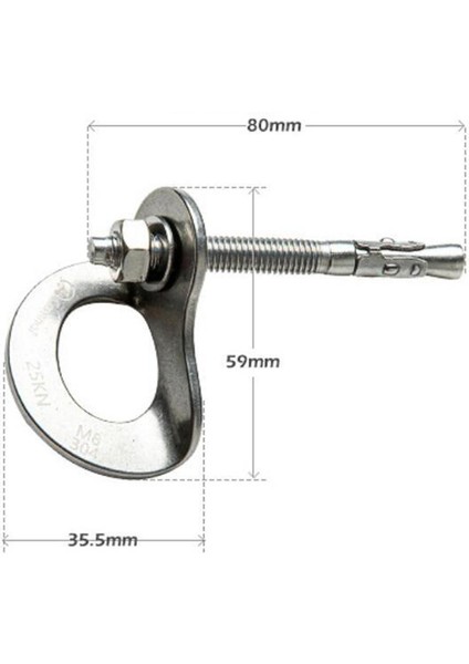 10MM Tırmanma Noktası Askı Plakası Donanım Belay Vidalı Sabit Nokta Cihaz Askısı (Yurt Dışından) fırsatları