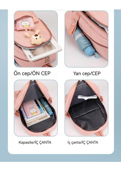 Öğrencilerin Basit Büyük Kapasiteli Okul Çantası (Yurt Dışından) modelleri