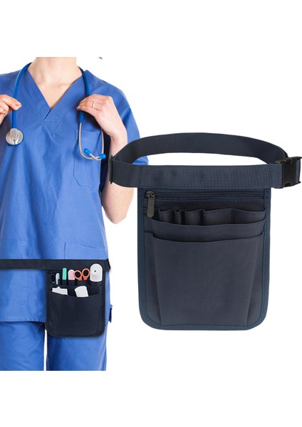 Çok Fonksiyonlu Hemşire Fanny Ayarlanabilir Cep Kadın Ö 25CMX18CM (Yurt Dışından)