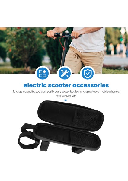 Scooter Saklama Çantası Elektrikli Scooter Su Şişesi Çantası Scooter Depolama Alet Çantası Evrensel Scooter Için Katlanır Bisiklet (Yurt Dışından)