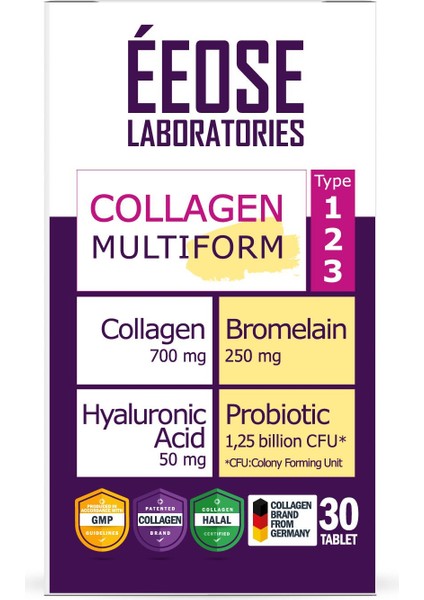 Multiform , Bromelain, Hyaluronik Asit Ve Probiyotik 30 Tablet