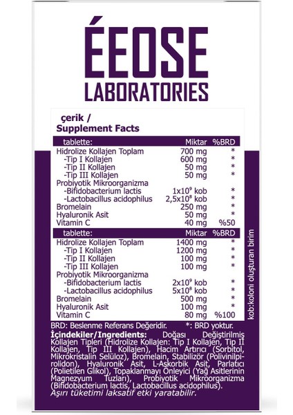 Multiform , Bromelain, Hyaluronik Asit Ve Probiyotik 30 Tablet