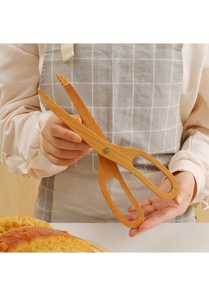 Ahşap Mutfak Maşası Mutfak Tost Barbekü Maşası Barbekü Için Kaymaz Kek (Yurt Dışından)