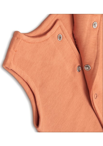 Organik Pamuk Yelek & Eşofman Altı Takım - Kiremit modelleri