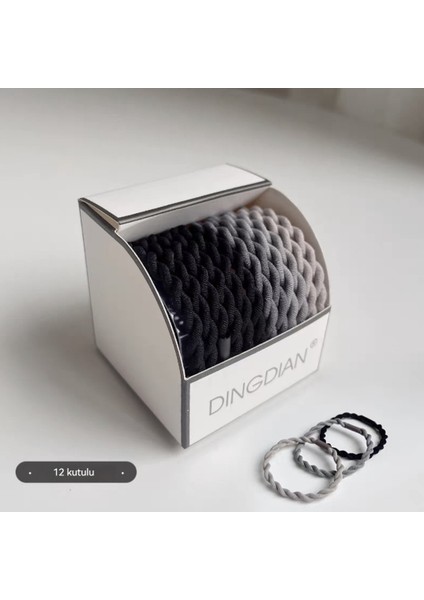 Kutulu Kore Tarzı Sade Yüksek Elastik Kafa Bandı ve Gösterişli Lastik Bantlı Saç Bandı Şapkalar (Yurt Dışından)